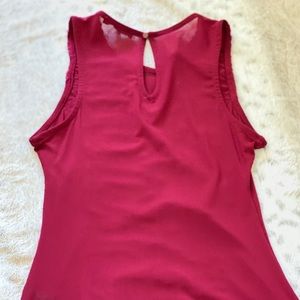 Sheer mesh embroidered bodysuit size L